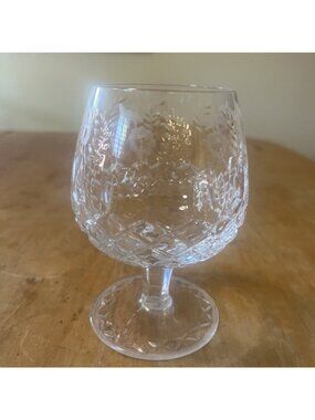 Vintage Rogaska Gallia Scallop Flower Brandy Cognac Snifter Crystal Glass 5.25"